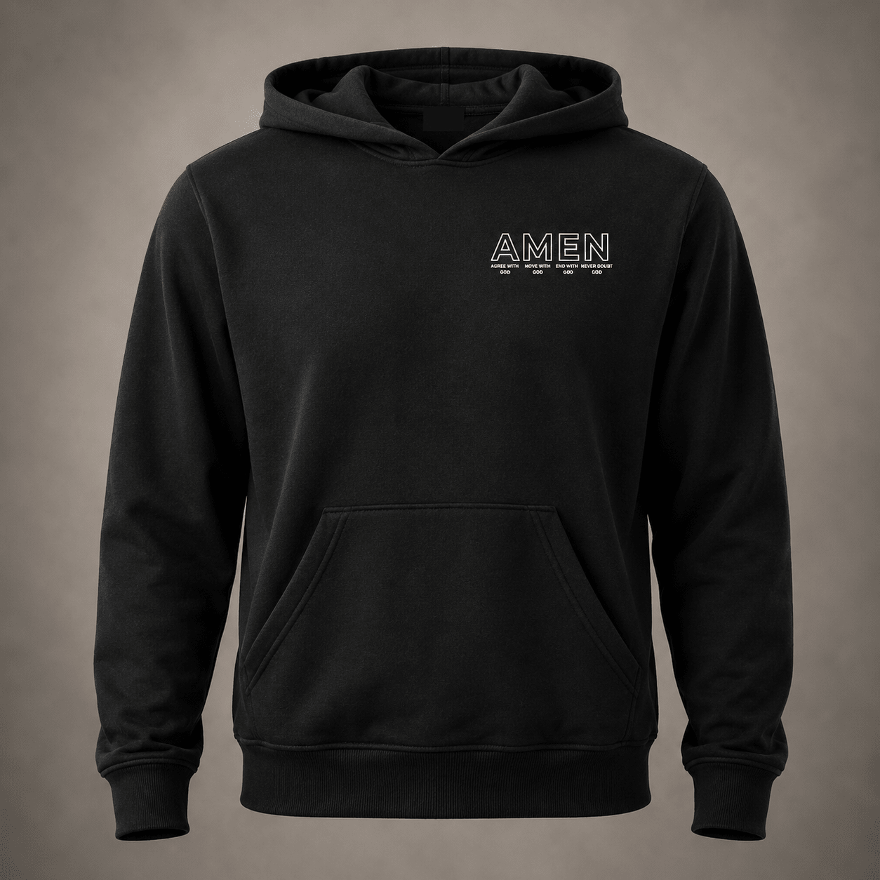 Faith AMEN Essential Hoodie - For Him