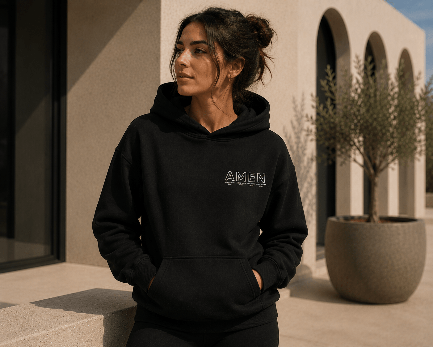 Faith AMEN Essential Hoodie - For Her