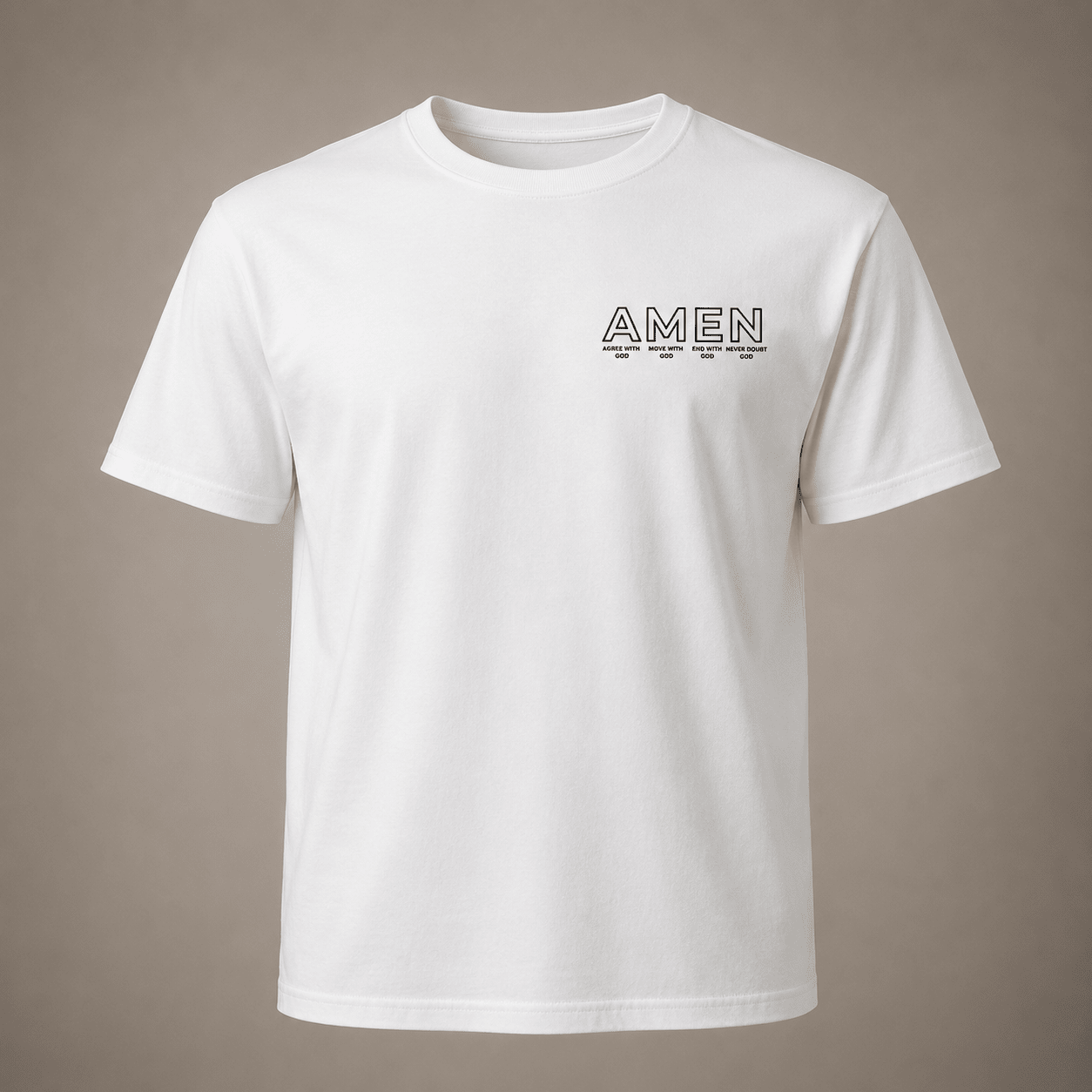 Faith AMEN Essential Tee - For Him