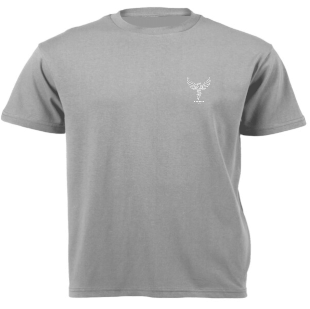 PHOENIX Essential Tee flat lay — 180gsm cotton everyday tee | PHOENIX Faith