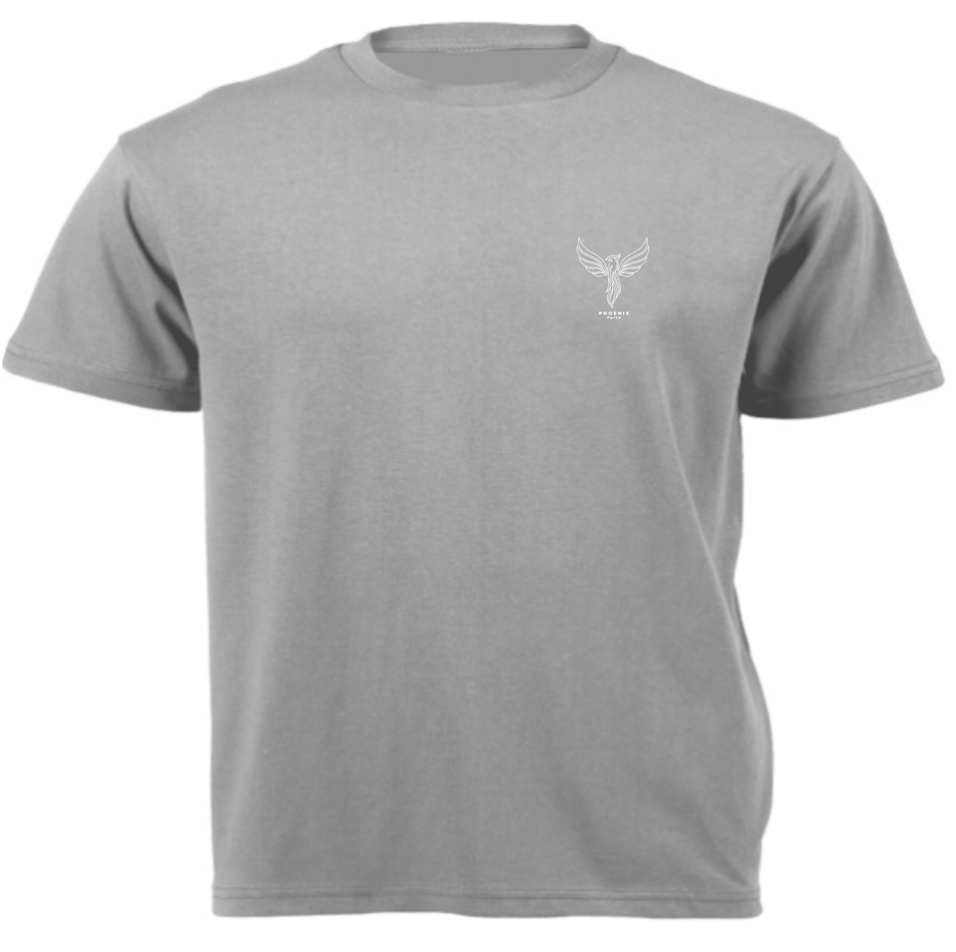 PHOENIX Essential Tee flat lay — 180gsm cotton everyday tee | PHOENIX Faith