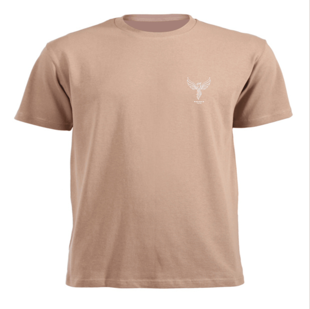 PHOENIX Essential Tee flat lay — 180gsm cotton everyday tee | PHOENIX Faith