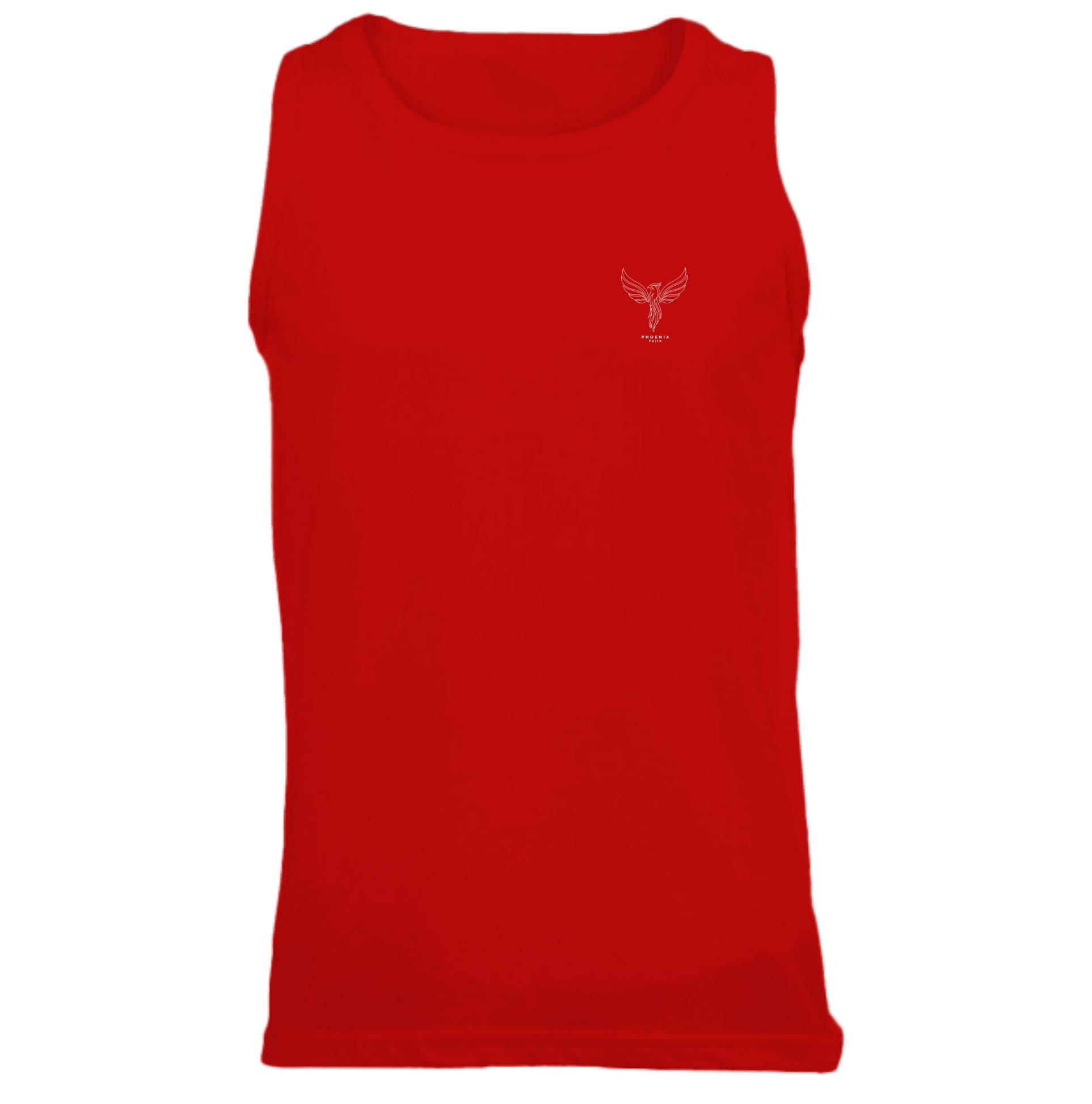 PHOENIX Essential Vest flat lay — men's minimal 160gsm cotton vest | PHOENIX Faith